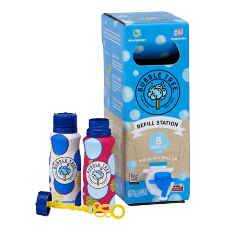 1 Liter 2 Bottle Refillable Bubble System