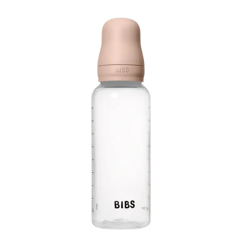 Baby Plastic Bottle Complete Set - Natural Rubber Latex
