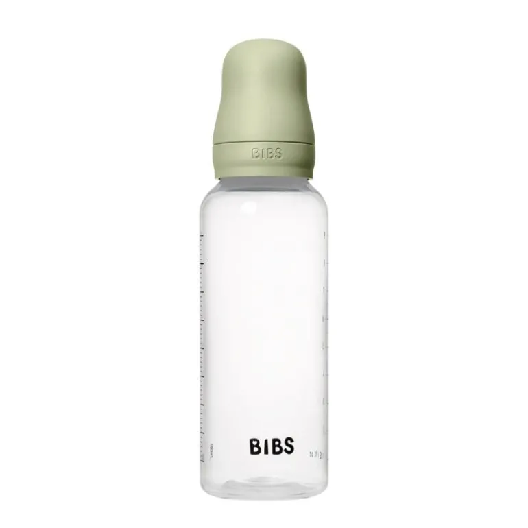 Baby Plastic Bottle Complete Set - Natural Rubber Latex
