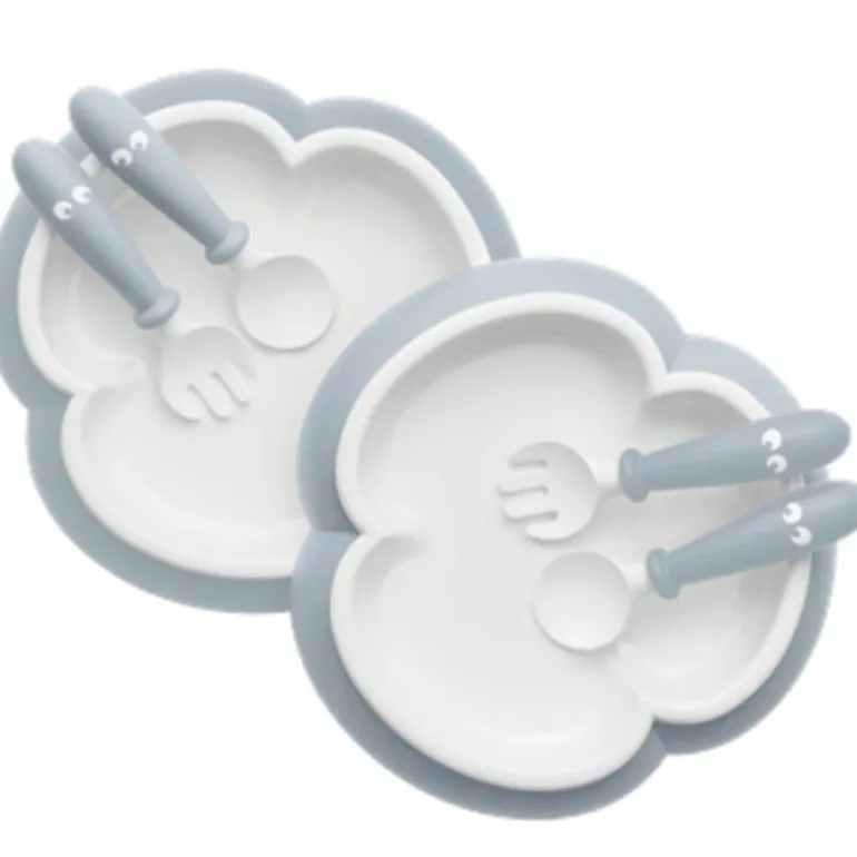 Baby Plate, Spoon and Fork - 2 sets