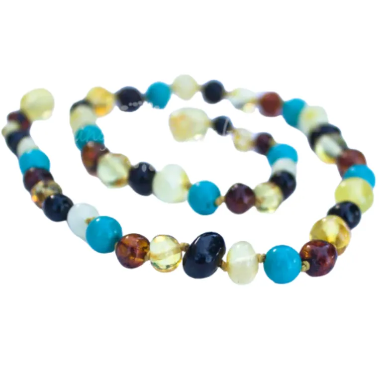 Baltic Amber Teething Necklace - 11 inch