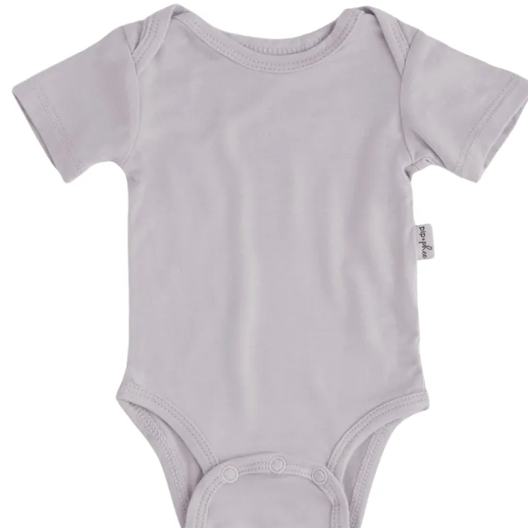 Bamboo Short Sleeve Bodysuits - Solids