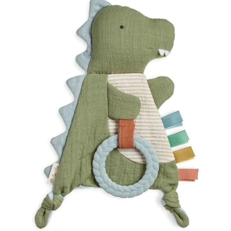 Bitzy Crinkle Sensory Crinkle Toy with Teether