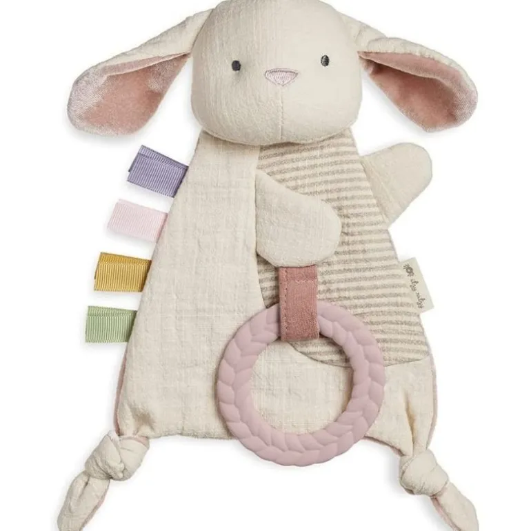 Bitzy Crinkle Sensory Crinkle Toy with Teether