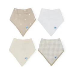 Cotton Muslin + Fleece Bandana Bib