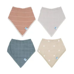 Cotton Muslin + Fleece Bandana Bib