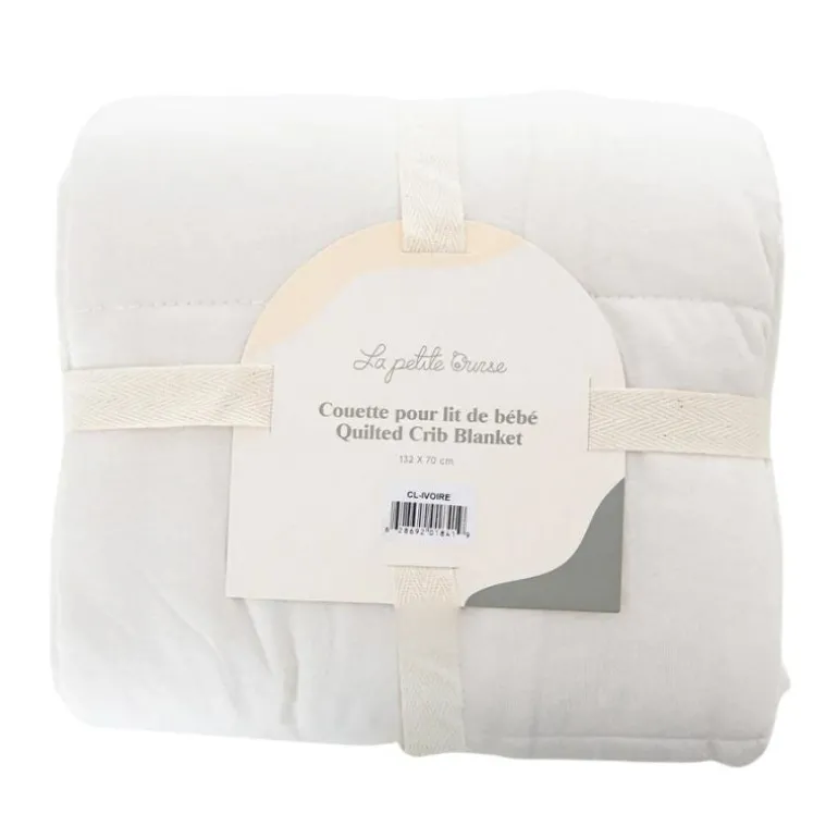Cotton Quilted Crib Blanket