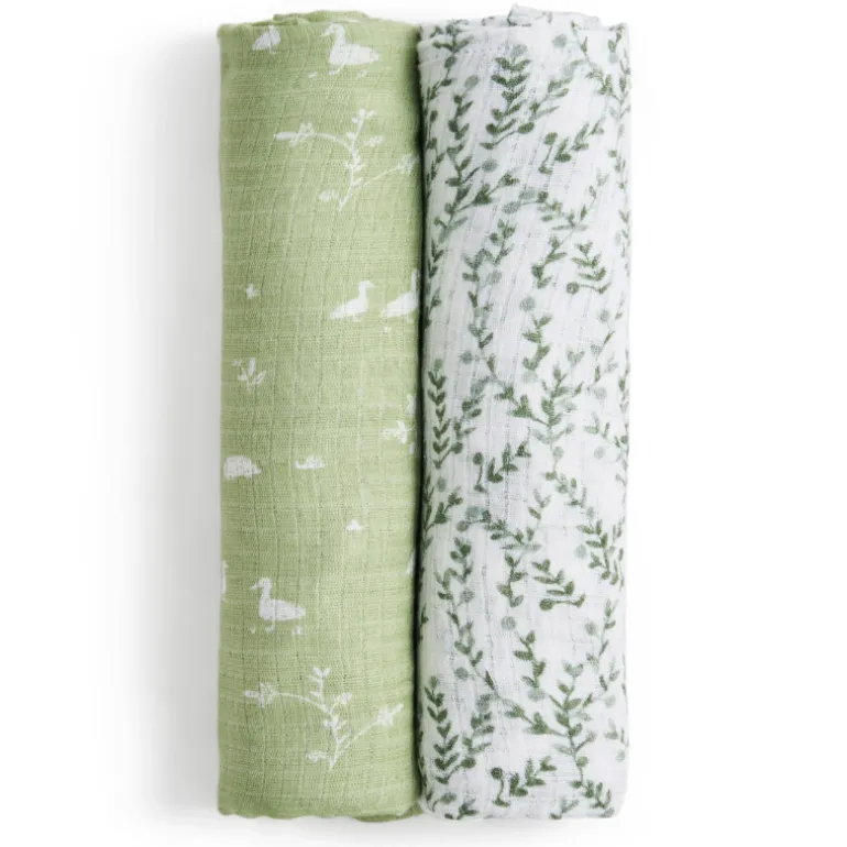 Essentials Silky Soft Muslin Swaddle - 2 Pack