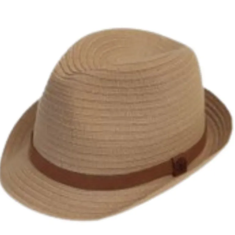 Flexible Straw Fedora Hat