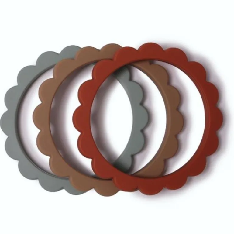 Flower Teething Bracelet - 3 Pack