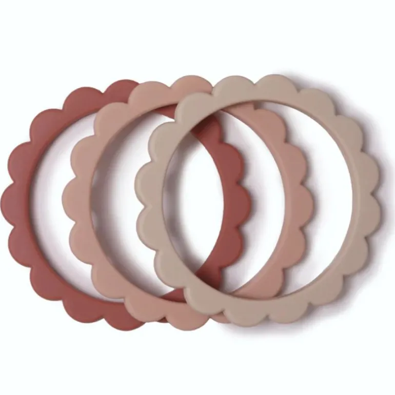 Flower Teething Bracelet - 3 Pack