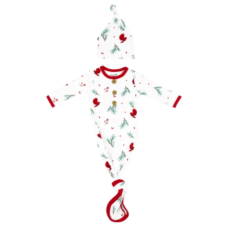 Holiday Knotted Gown & Hat