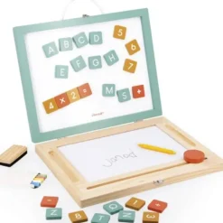 4-in-1 Portable Magnetic & Chalk Board