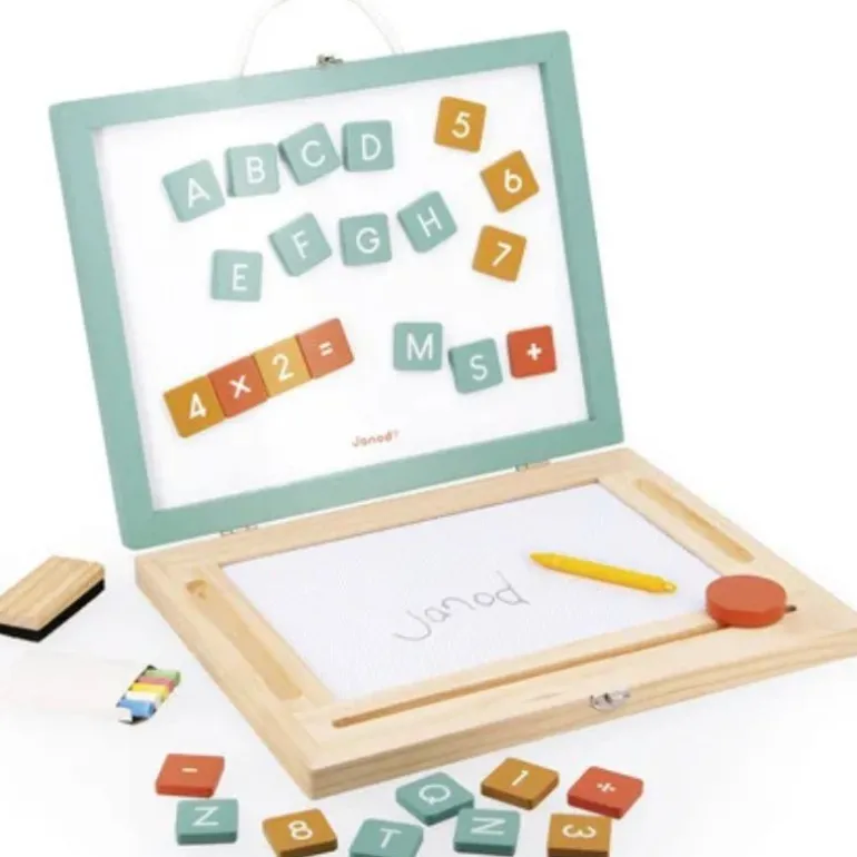 4-in-1 Portable Magnetic & Chalk Board