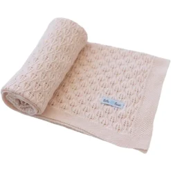 Knit Leaf Baby Blanket
