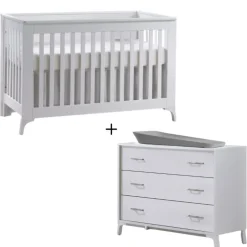 Metro Convertible Crib and 3 Drawer Dresser Combo