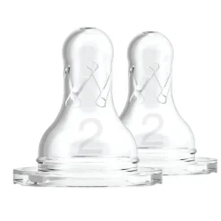 Natural Flow Original-Narrow Neck Baby Bottle Nipples - 6 Pack