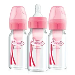 Option+ Narrow 4oz Bottle - Pink (3 Pack)