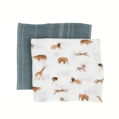 Organic Cotton Muslin Swaddle Blanket - 2 Pack