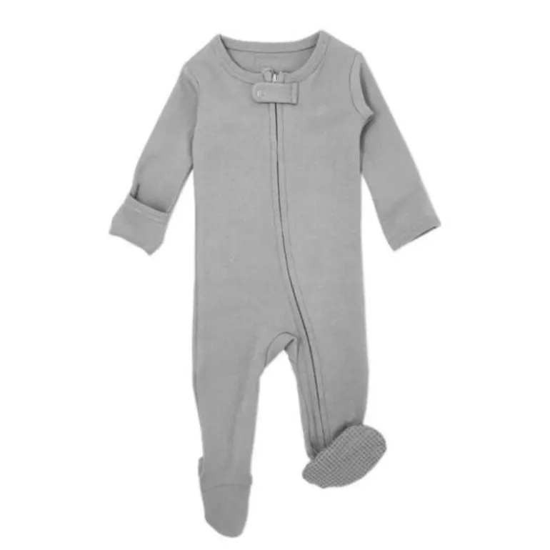 Organic 2-Way Zipper Baby Footie