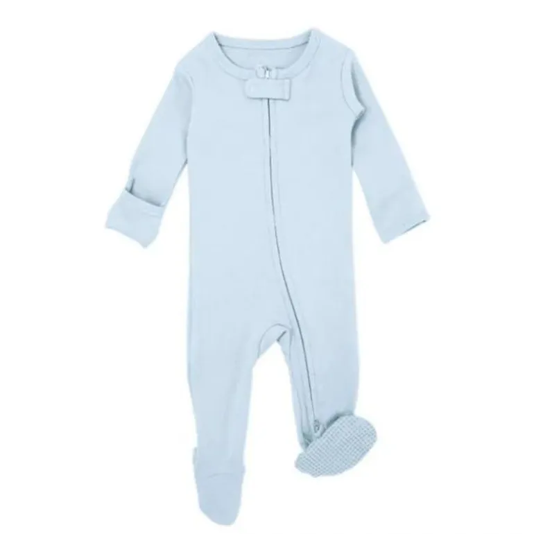 Organic 2-Way Zipper Baby Footie