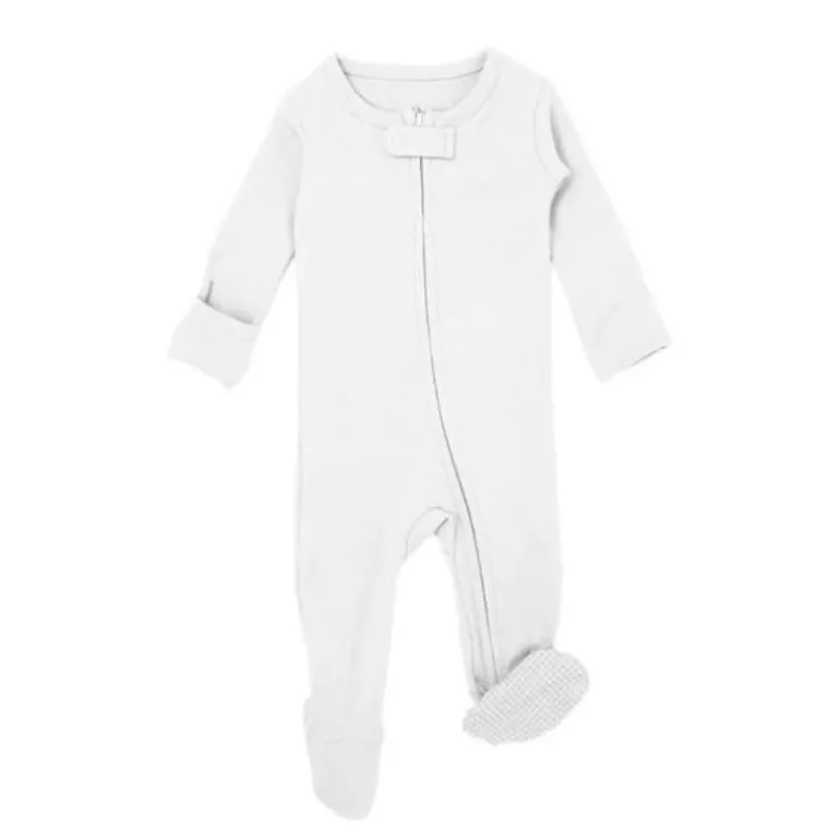 Organic 2-Way Zipper Baby Footie