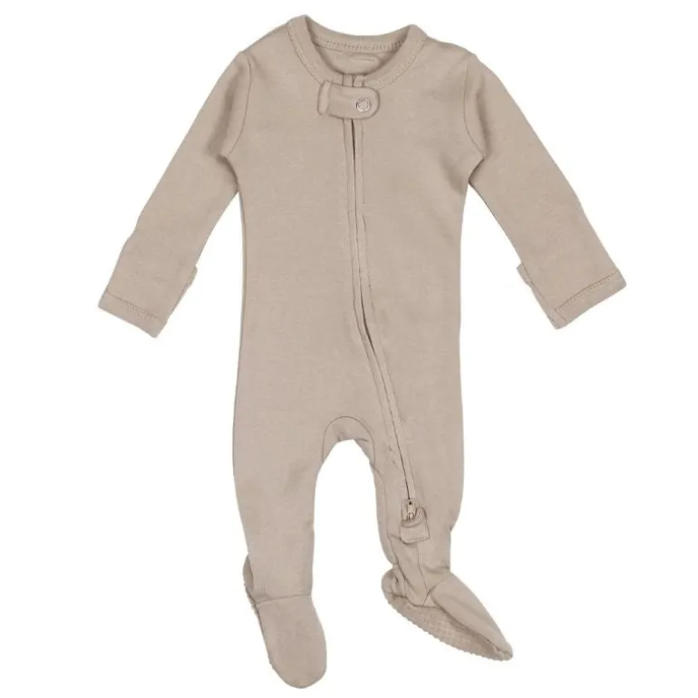 Organic 2-Way Zipper Baby Footie