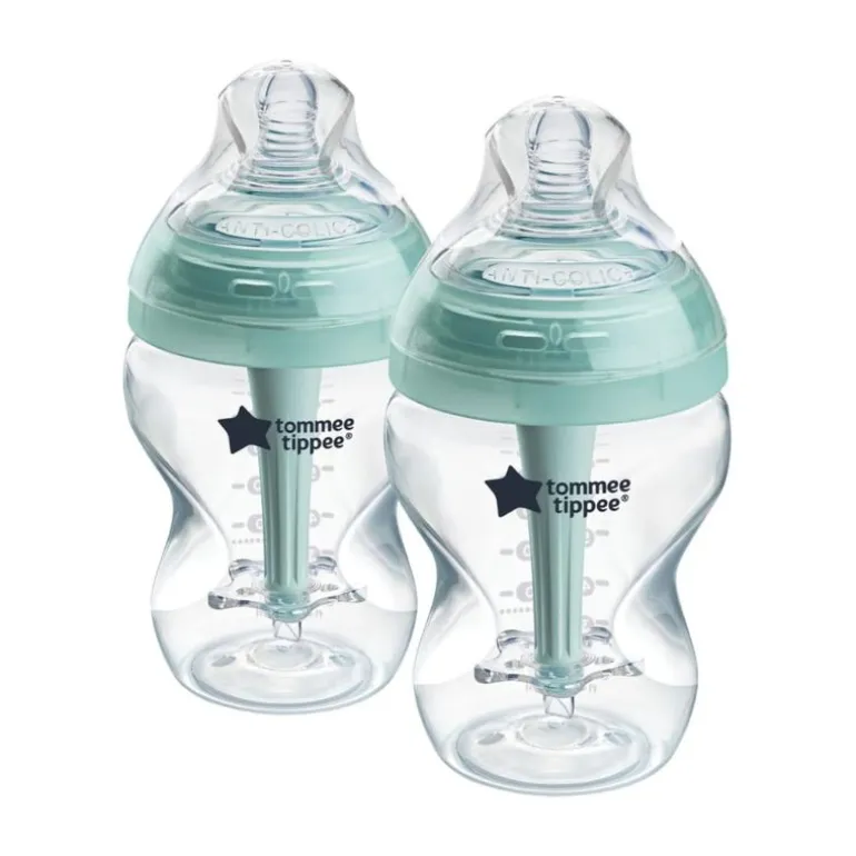 9oz Advanced Anti-Colic Baby Bottle with Slow Flow Breast-Like Nipple-2 Pack
