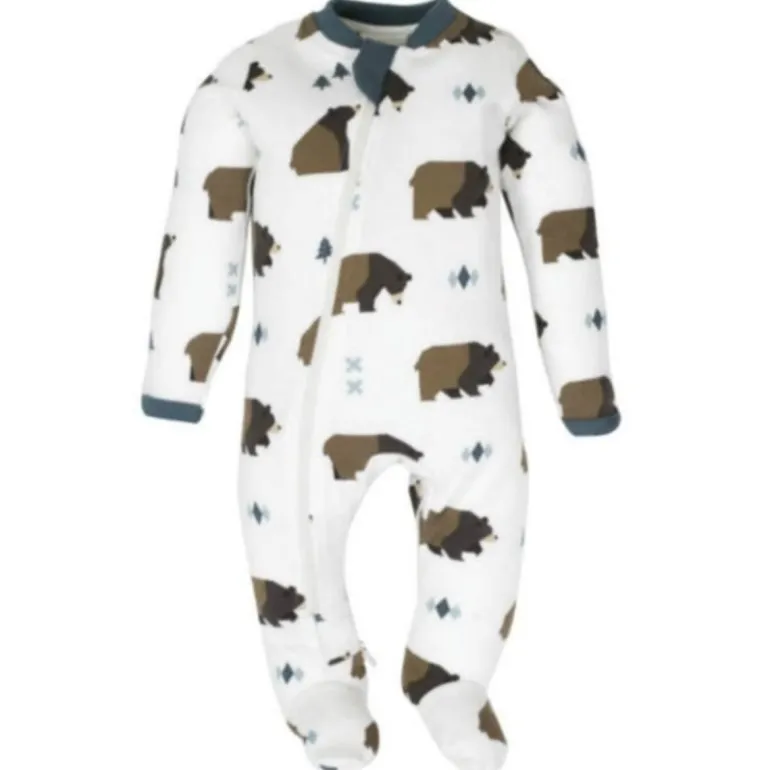 Patterned Organic Footed Sleepers