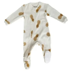 Patterned Organic Footed Sleepers