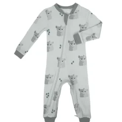 Patterned Organic Footless Sleepers
