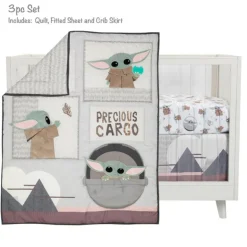 3-Piece Baby Crib Bedding Set