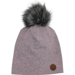 Pom Pom Knit Slouchy Beanie