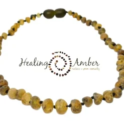 Raw Baltic Amber Teething Necklace - 13 Inch