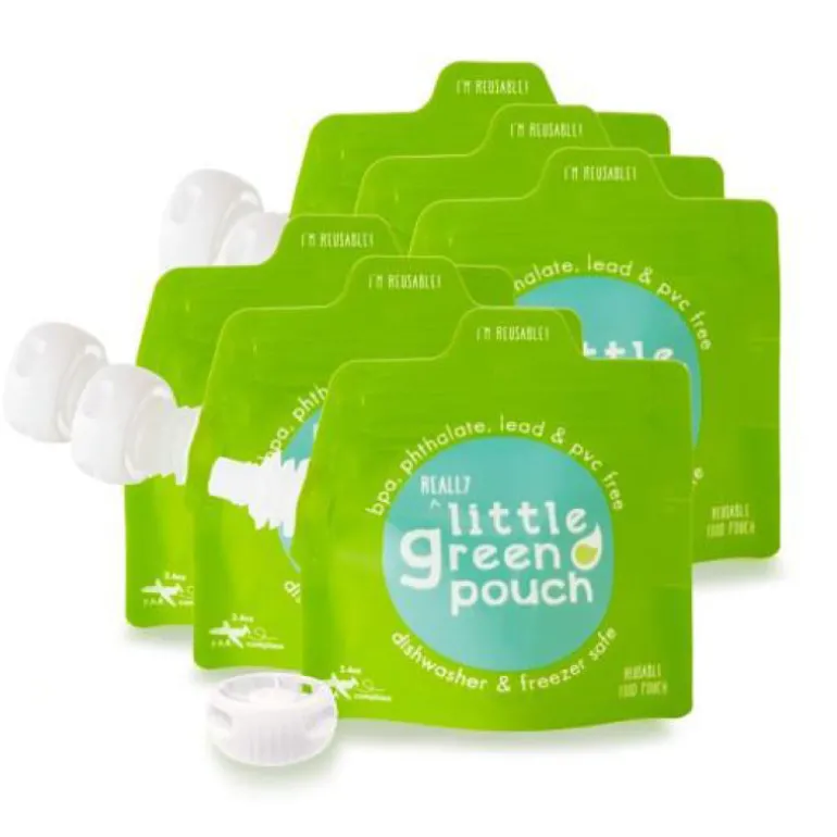 Reusable 3.4oz Food Pouch - 6 pack