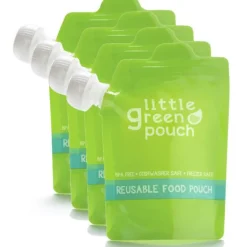 Reusable 7oz Food Pouch - 4 pack