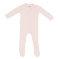 Ribbed Bamboo Zipper Footie