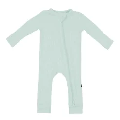 Ribbed Bamboo Zippered Romper