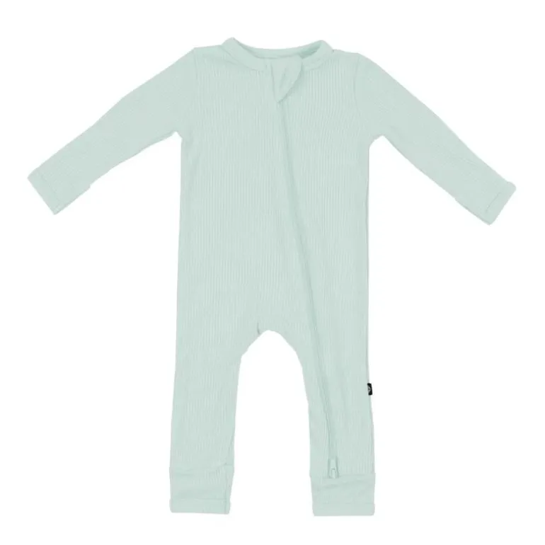 Ribbed Bamboo Zippered Romper