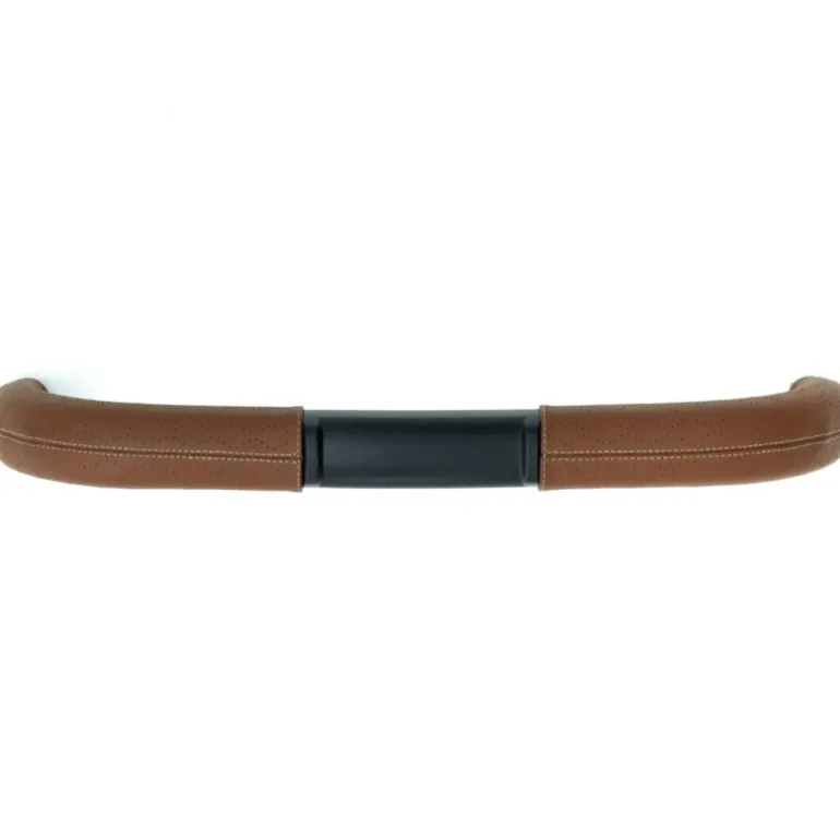&Roll or &Jog frame Leather Handlebar Grips