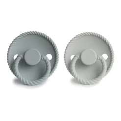 Rope Silicone Baby Pacifier - 2 Pack