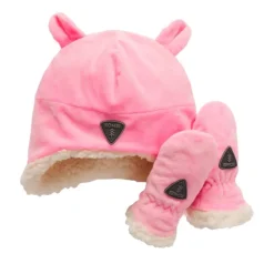 Sherpa Toque and Mittens Set