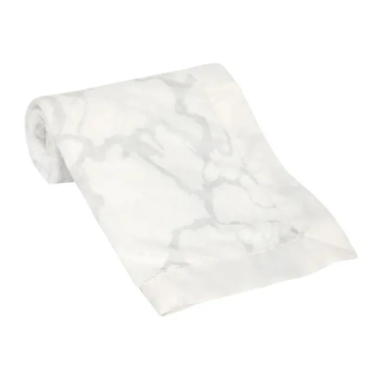 Signature Gray Marble Baby Blanket