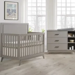 Sissi Convertible Crib + 3 Drawer Combo Dresser Set