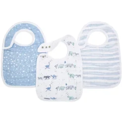 Snap Drool Bibs - 3 Pack