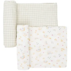 Stretch Knit Swaddle Blanket - 2 Pack