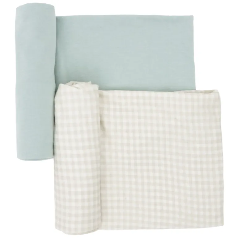 Stretch Knit Swaddle Blanket - 2 Pack