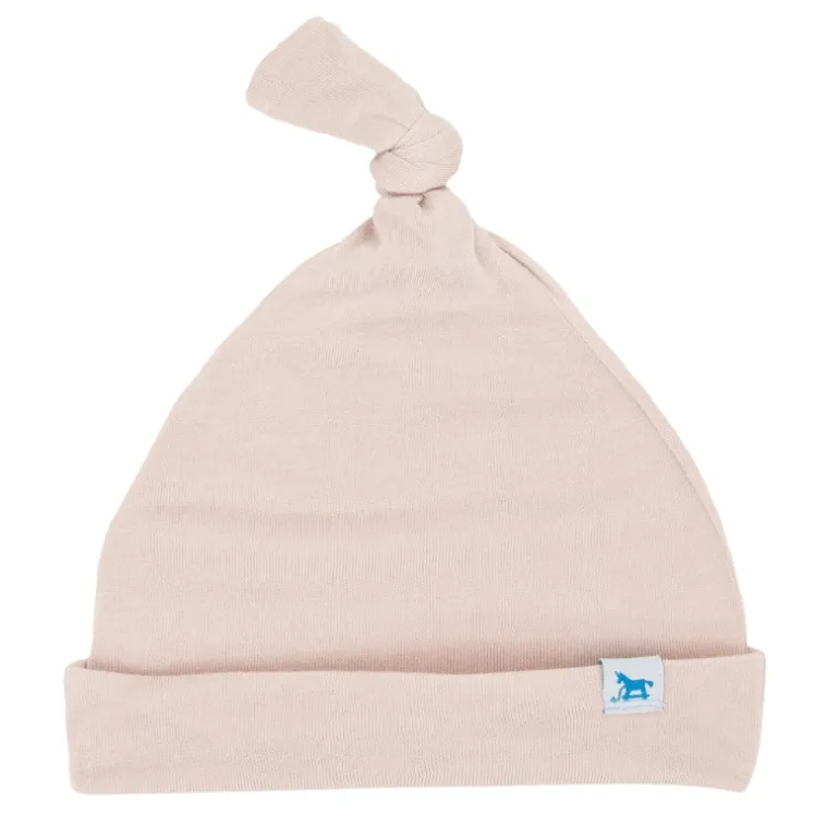 Stretch Knit Top Knot Hat