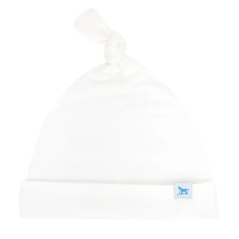 Stretch Knit Top Knot Hat