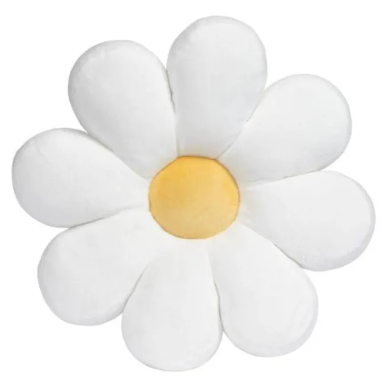 Sweet Daisy White Flower Decorative Pillow